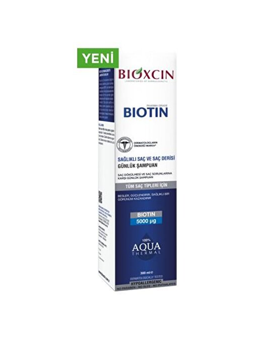 Bioxcin Biotin Tüm Saç Tipleri Saç Dökülmesi Engelleyici Şampuan Şampuan 300 ml
