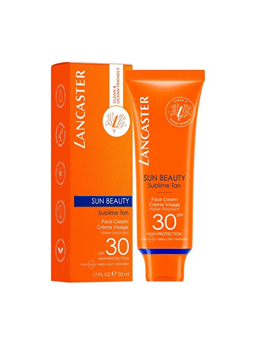 Lancaster Sun Beauty Face Cream Spf30 Güneş Koruyucu Yüz Kremi 50 ml