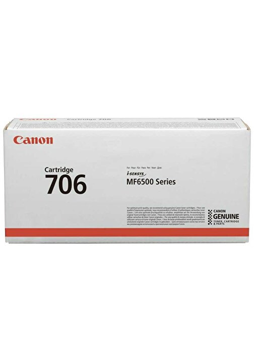 Canon CRG-706-0264B002 Uyumlu Doldurmalı Orjinal Siyah Lazer Toner