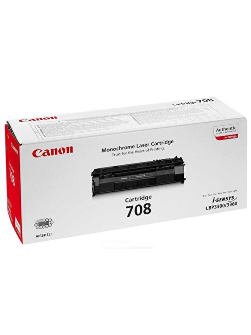Canon CRG-708-0266B002 Uyumlu Doldurmalı Orjinal Siyah Lazer Toner