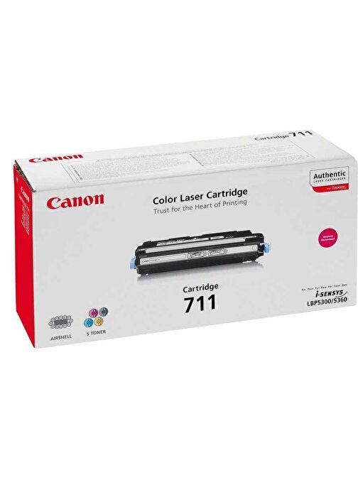 Canon CRG-711-1658B002 Uyumlu Doldurmalı Orjinal Kırmızı Lazer Toner