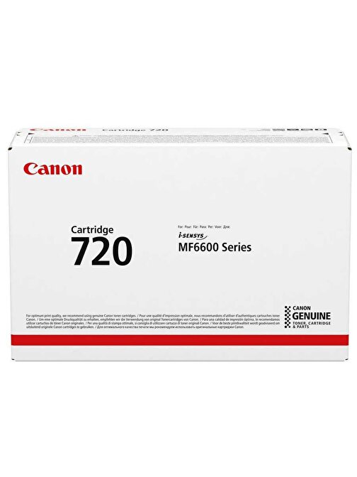Canon CRG-720-2617B002 Uyumlu Doldurmalı Orjinal Siyah Lazer Toner