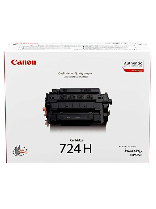 Canon CRG-724-3482B002 Uyumlu Yüksek Kapasiteli Doldurmalı Orjinal Siyah Lazer Toner