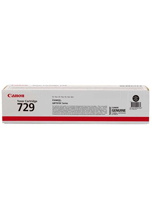 Canon CRG-729-4370B002 Uyumlu Doldurmalı Orjinal Siyah Lazer Toner