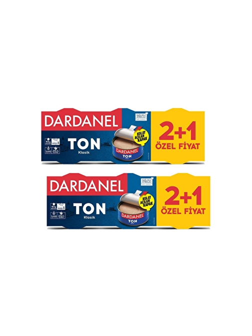 Dardanel Ayçiçek Yağlı Ton Balığı 3x140 gr x 2 Adet