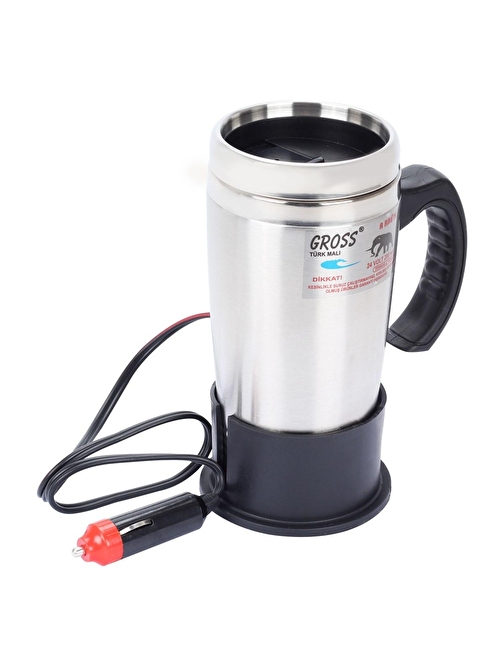 12V Termoslu Araç Su Isıtıcı Kettle 12V Çay Kahve Oto Ketıl Çay Kahve Ketıl