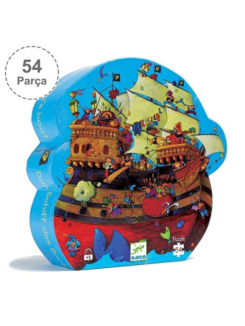 Djeco Dekoratif Puzzle 54 Parça Barbarossa'S Boat