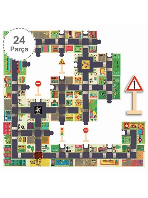 Djeco Dev Puzzle 24 Parça The City