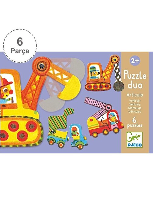 Djeco İkili Puzzle Vehicles