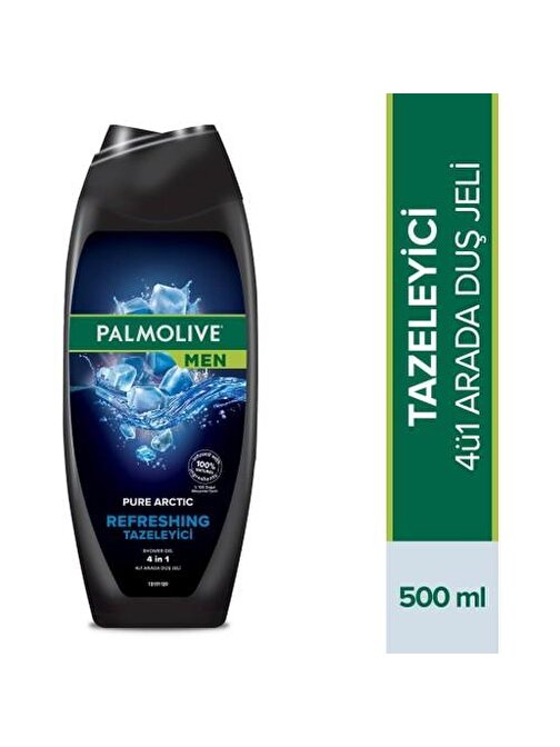 Palmolive Men Pure Artric 2'si  1 Arada Maksimum Ferahlık Duş Jeli Ve Şampuan 500 ml