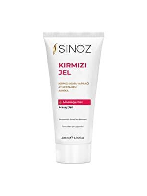 Sinoz Rahatlatıcı Ve Isıtıcı Kırmızı Masaj Jeli 200 ml