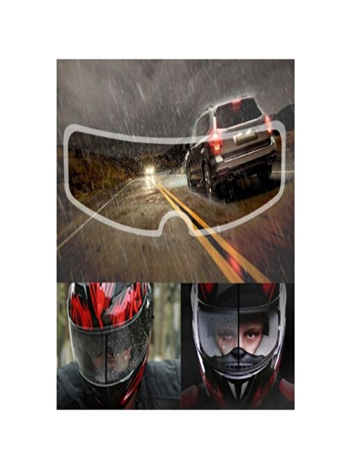 3B Trend Motosiklet Kaskı Için Yağmur Kaydırıcı Buğu Önleyici