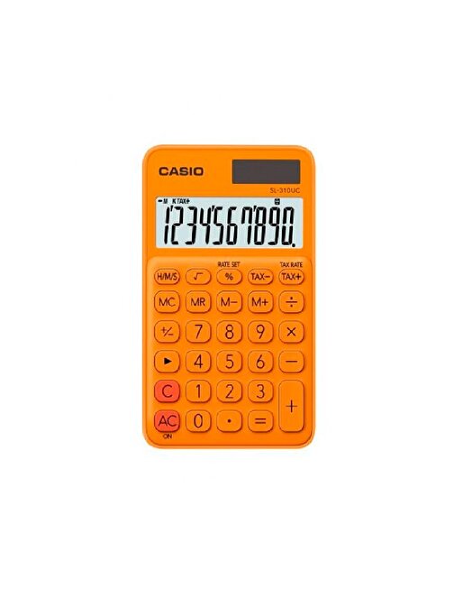 Casio SL-310UC-RG Cep Tipi 10 Hane Turuncu Hesap Makinesi