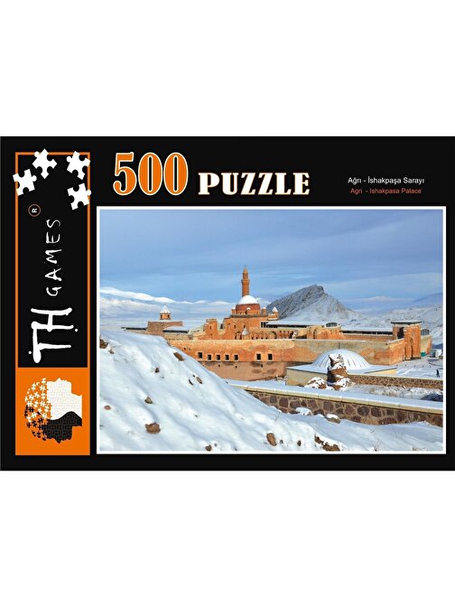 500 Parça Kutulu Ağrı İshakpaşa Sarayı Puzzle 48Cmx68Cm