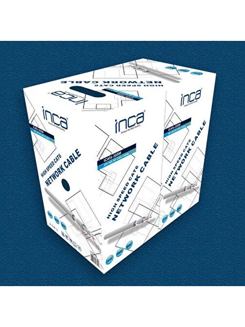 Inca ICAT6-305M 23 Awg Cat5 Ethernet Kablosu 305 mt