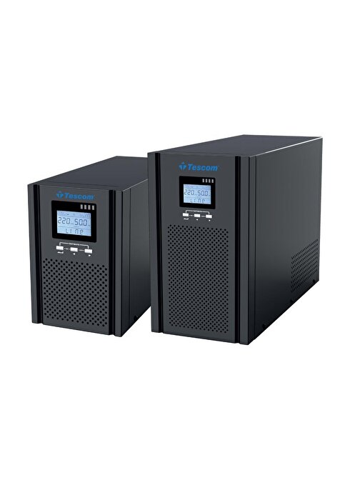 Tescom TEOS+ 1KVA 1F/1F 2x 7AH 900 W Online Ups Güç Kaynağı