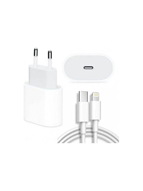 Inovaxis Apple iPhone 11 - 12 Uyumlu 20W Hızlı Adaptör Yeni Nesil USB-C Girişli Lightning Şarj Aleti
