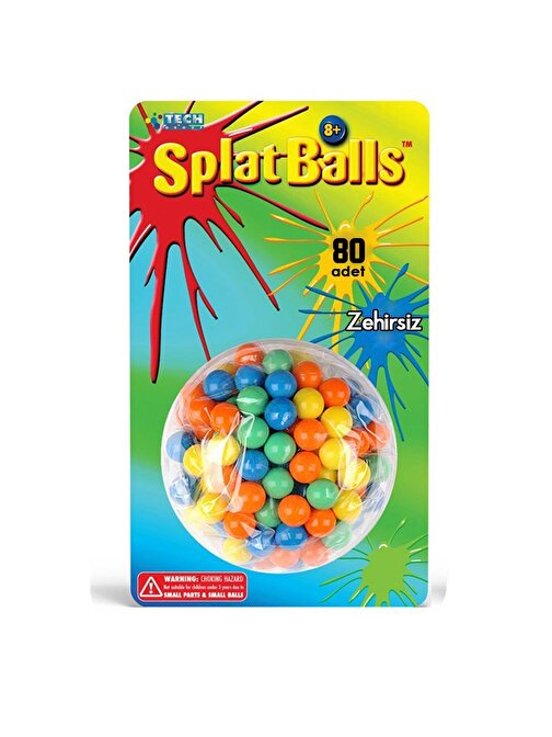 Sole Tu60089 Supasplat Paintballs Sert Plastik 80 Adet Küçük Boya Topları