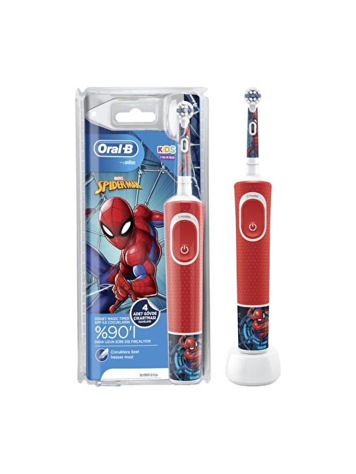 Oral-B D100 Vitality Spiderman Özel Seri Çocuklar İçin Şarj Edilebilir Diş Fırçası