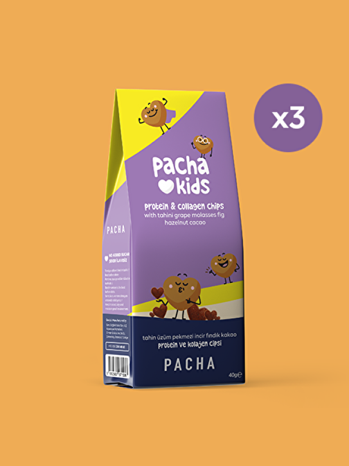 Pacha Kids | Çocuklar İçin Protein Ve Kolajen Cipsi X 3