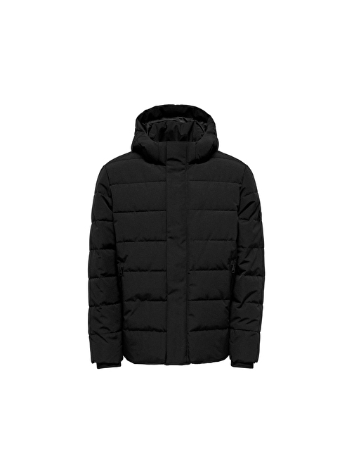 Only Onscayson Puffa Otw Erkek Günlük Mont 22019598-Black Siyah XS