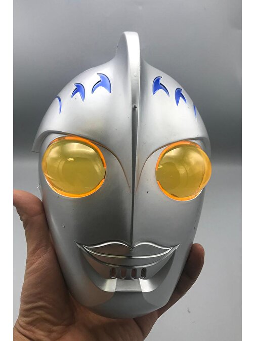 XMARKETTR Parti Aksesuar Cadılar Bayramı Pörtlek Göz Camlı Uzaylı Maskesi - Robot Maskesi 24x16 cm
