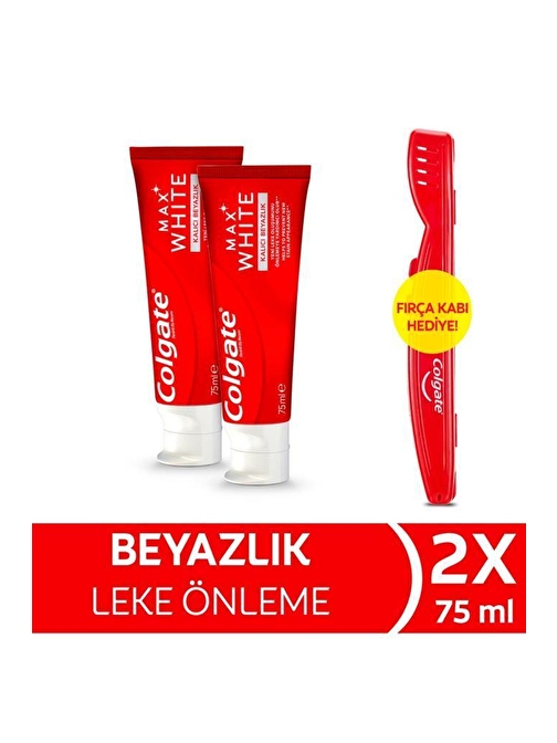 Colgate Max White Kalıcı Beyazlık Beyazlatıcı Diş Macunu 75 ml x 2 Adet