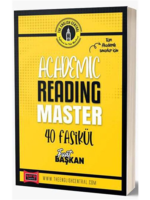 Yargı Yayınları Yargı Yayınları Tüm Akademik İngilizce Sınavları İçin Academic Reading Master 40 Fasikül