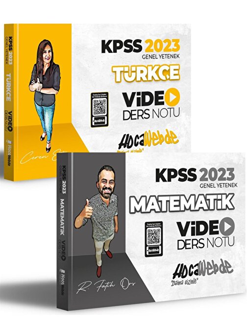 Hocawebde Yayınları 2023 Kpss Genel Yetenek Video Ders Notları Seti