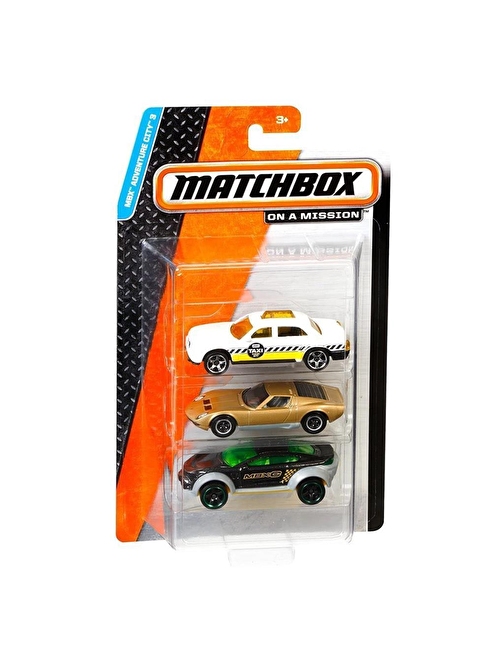 Matchbox Üçlü Araba Seti Küçük Oyuncak Araba