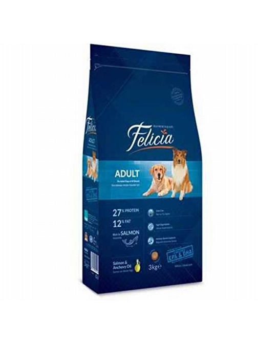 Felicia Somonlu Large Breed Hypoallergenic Az Tahıllı Yetişkin Köpek Maması 3 Kg