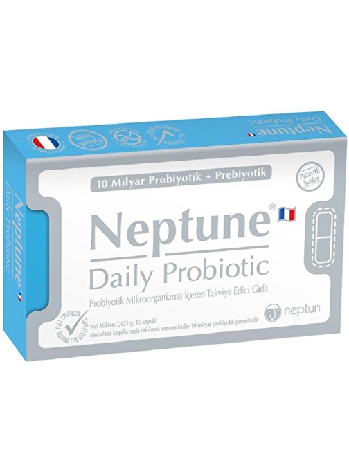 Neptune Daily Probiotic Takviye Edici Gıda 30 Kapsül