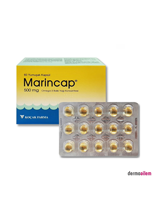 Marincap Omega 3 Balık Yağı 500 Mg 60 Kapsül