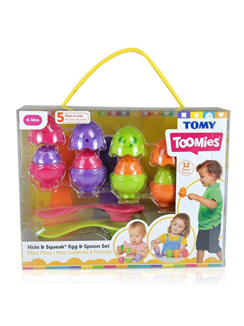 Tomy Tpr73082 Toomies Saklambaçlı Yumurtalar Kaşık Seti 0 - 12 Ay