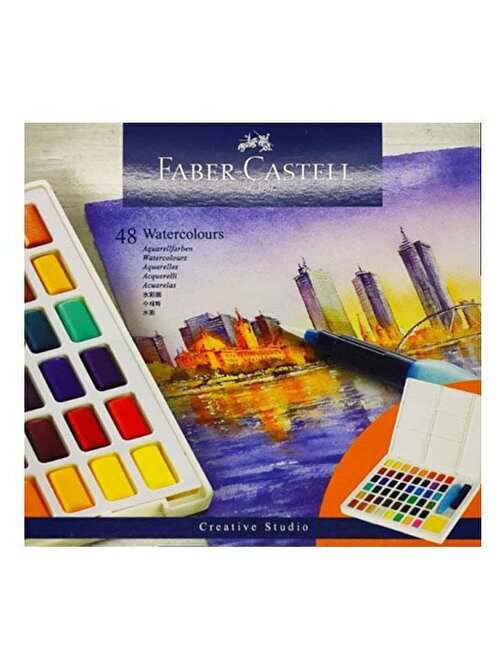 Faber Castell Creative Studio Tablet 5191169748 Sulu Boya 48'li