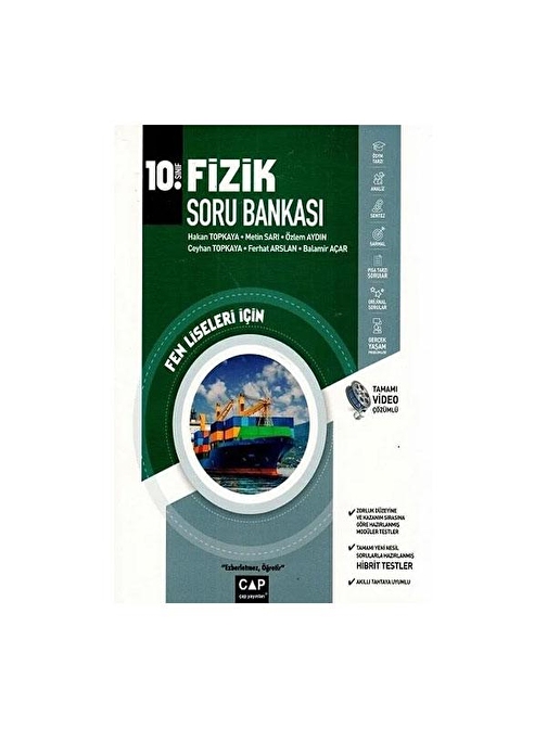 Çap Yayınları 10. Sınıf Fen Lisesi Fizik Soru Bankası