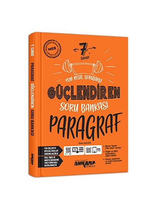 Ankara Yayıncılık 7. Sınıf Paragraf Güçlendiren Soru Bankası