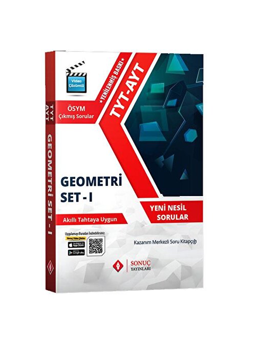 Sonuç Yayınları Tyt-AYT Geometri Modüler Set 1 ve 2 Oturum Sonuç Yayınları