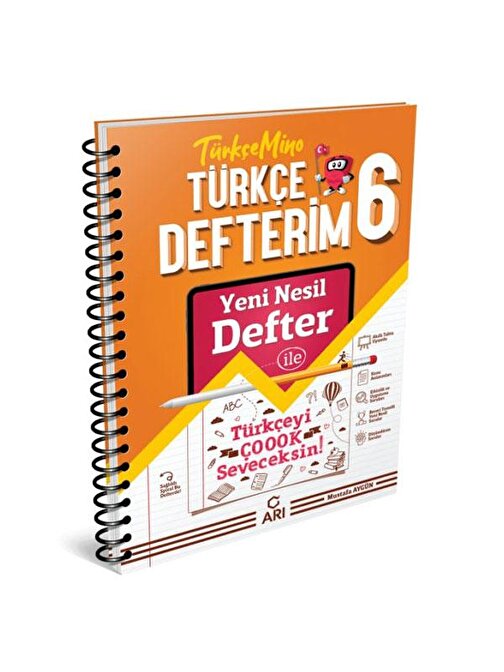 Arı Yayınları 6. Sınıf Türkçemino Türkçe Defterim