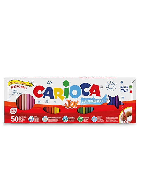 Carioca Joy Süper Yıkanabilir Keçeli Boya Kalemi 50 Renk 41018