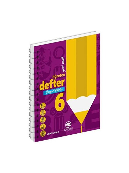 Çanta Yayınları 6. Sınıf Sosyal Bilgiler Öğreten Defter