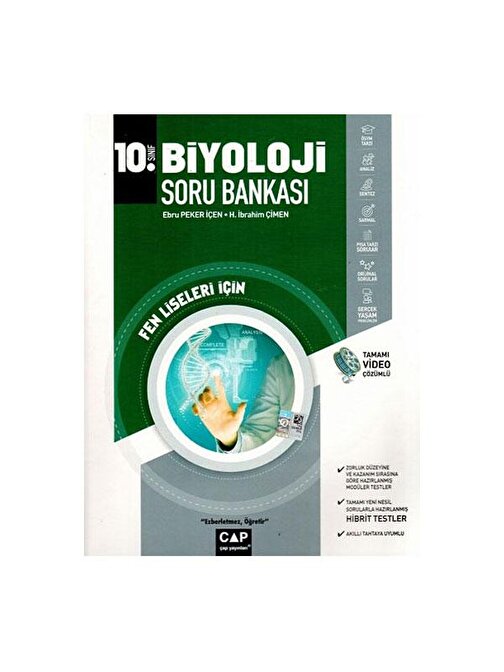 Çap Yayınları 10. Sınıf Fen Lisesi Biyoloji Soru Bankası