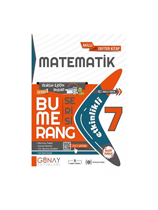 Günay Yayınları 7. Sınıf Bumerang Matematik Etkinlikli Soru Bankası