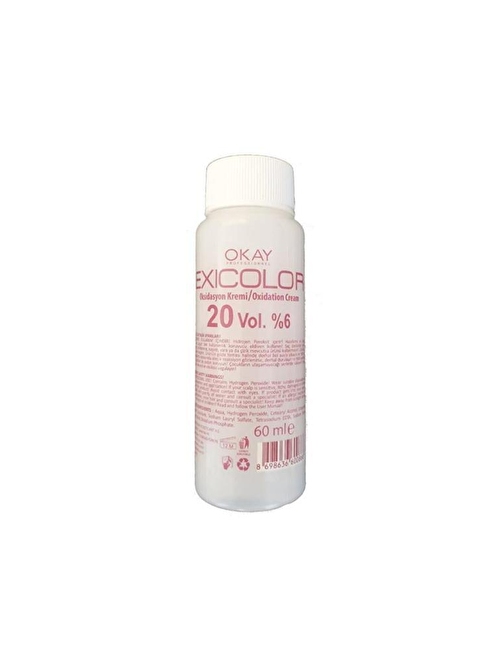 Exicolor 20 Volüm %6 Oksidan Peroksit 60 Ml