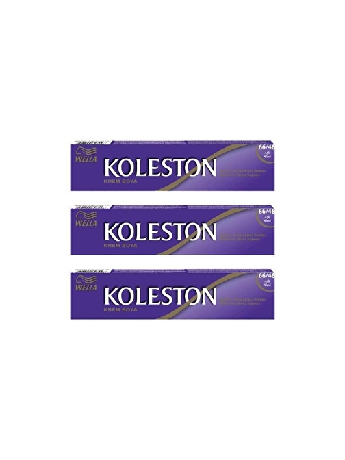 Wella Koleston Tüp Saç Boyası 50 ml 66.46 Aşk Alevi 3 Adet