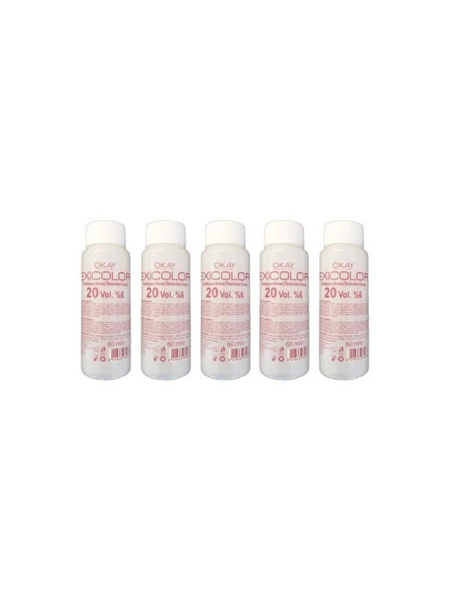 Exicolor 20 Volüm %6 Oksidan Peroksit 60 Ml 5 Adet