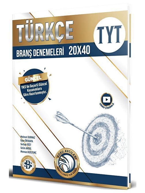 Tyt Türkçe 20 X 40 Branş Denemeleri Bilgi Sarmal Yayınları