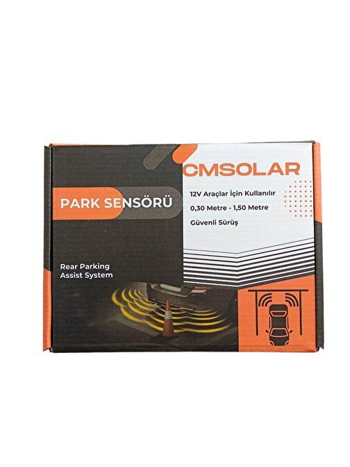 CMSOLAR Park Sensörü 18mm Siyah Ses İkazlı (Buzerli)