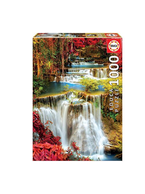 Educa Games Puzzle 1000 Parça Waterfall In Deep Forest 18461