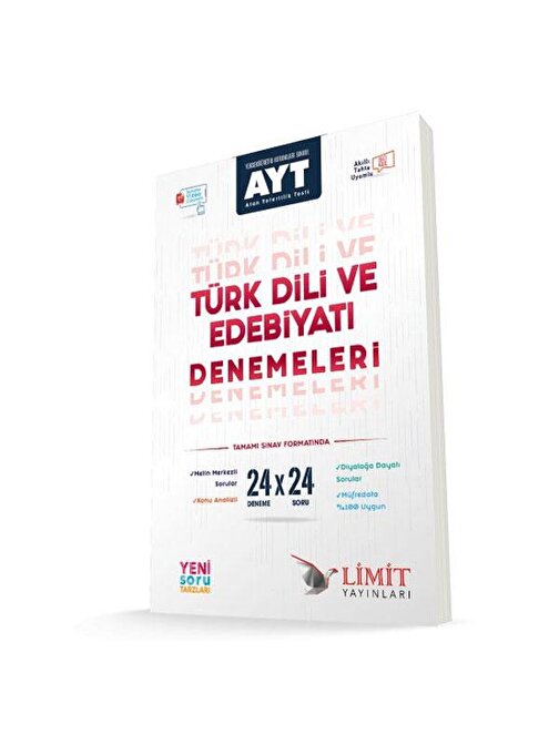 Limit Yayınları AYT 24 Lü Türk Dili Edebiyatı Denemeleri Limit Yayınları